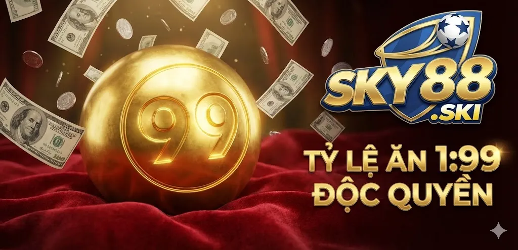 Xổ số Sky88 – Đỉnh cao lô đề online 1 ăn 99 xanh chín 2026 1 Trải nghiệm không gian xổ số Sky88 đa dạng hàng đầu